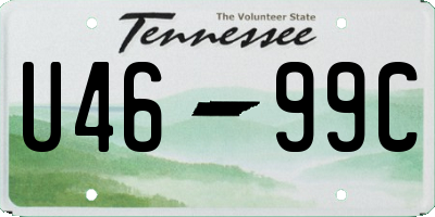 TN license plate U4699C