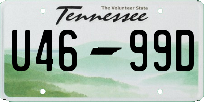 TN license plate U4699D