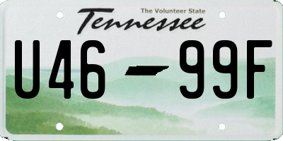 TN license plate U4699F
