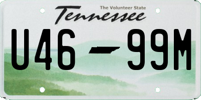 TN license plate U4699M
