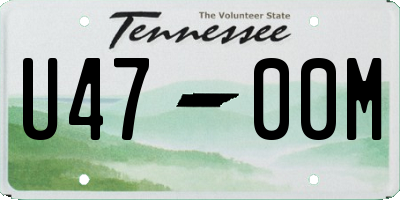 TN license plate U4700M
