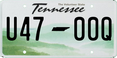 TN license plate U4700Q