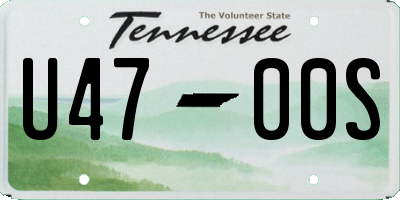 TN license plate U4700S