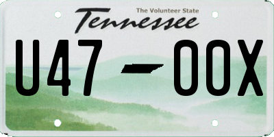 TN license plate U4700X