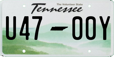 TN license plate U4700Y