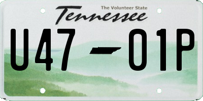 TN license plate U4701P