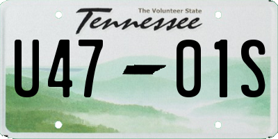 TN license plate U4701S