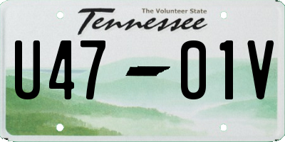 TN license plate U4701V