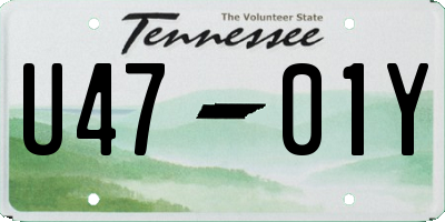 TN license plate U4701Y