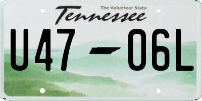 TN license plate U4706L
