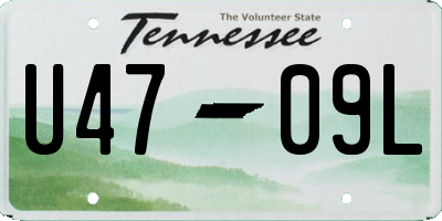 TN license plate U4709L