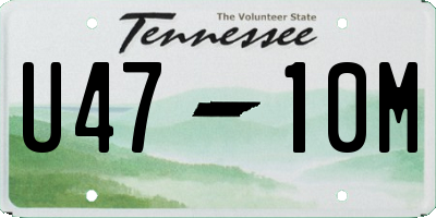 TN license plate U4710M