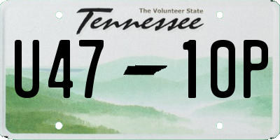 TN license plate U4710P