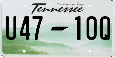 TN license plate U4710Q