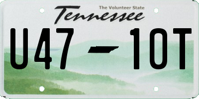 TN license plate U4710T