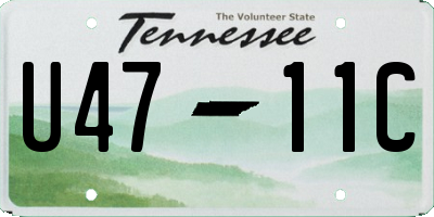 TN license plate U4711C