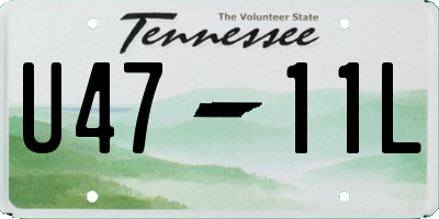 TN license plate U4711L