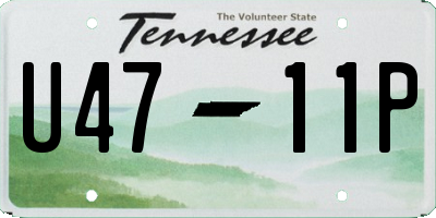 TN license plate U4711P