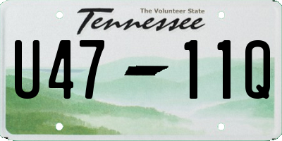 TN license plate U4711Q