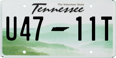 TN license plate U4711T