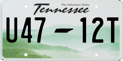 TN license plate U4712T