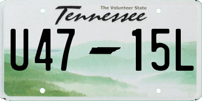 TN license plate U4715L