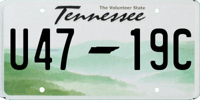 TN license plate U4719C