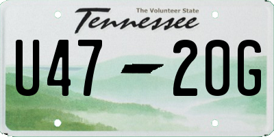 TN license plate U4720G