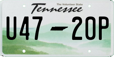 TN license plate U4720P