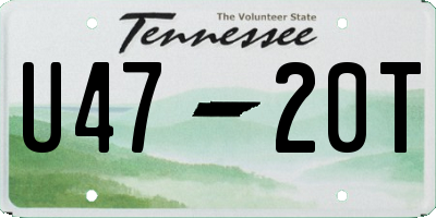TN license plate U4720T