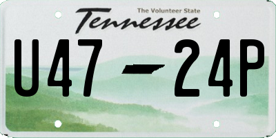 TN license plate U4724P