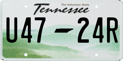TN license plate U4724R