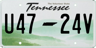 TN license plate U4724V