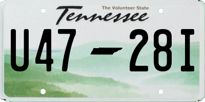 TN license plate U4728I