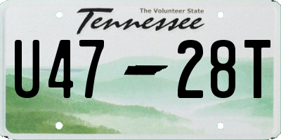 TN license plate U4728T