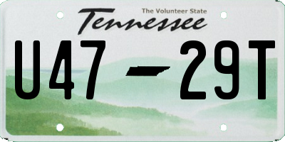 TN license plate U4729T