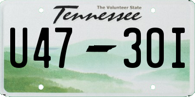 TN license plate U4730I