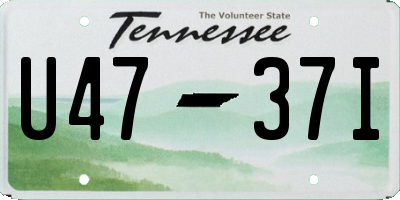 TN license plate U4737I