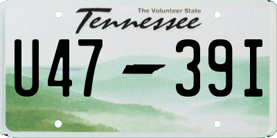 TN license plate U4739I