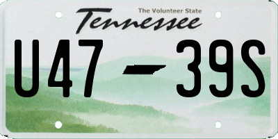 TN license plate U4739S