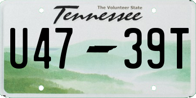 TN license plate U4739T