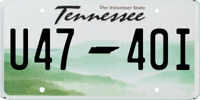 TN license plate U4740I