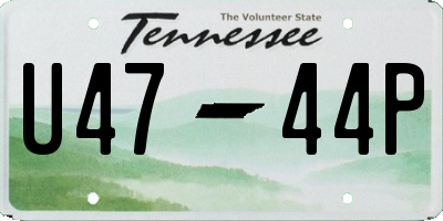 TN license plate U4744P