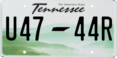 TN license plate U4744R