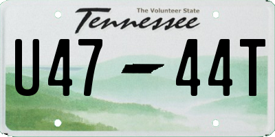 TN license plate U4744T