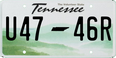 TN license plate U4746R
