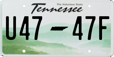 TN license plate U4747F