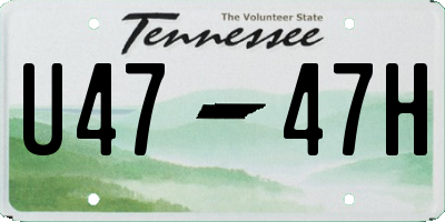 TN license plate U4747H
