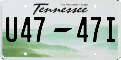 TN license plate U4747I