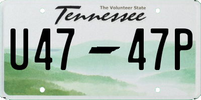 TN license plate U4747P